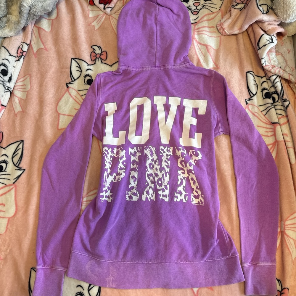 Vintage pink zip up